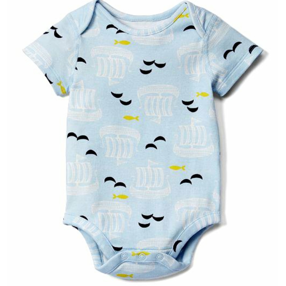 Hanna Anderrson Onesie Blue White Yellow